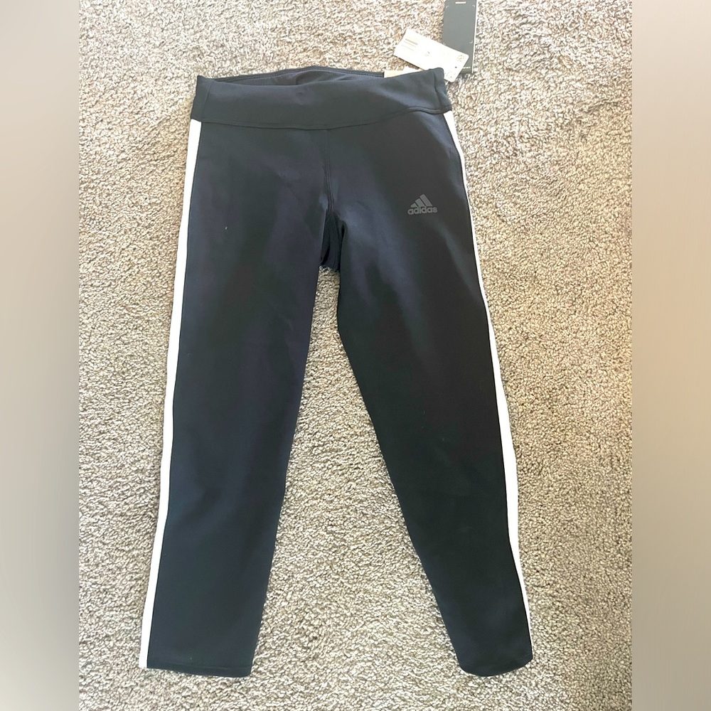 Adidas Women’s Black Running 3/4 Tights Mid Rise Size XS
